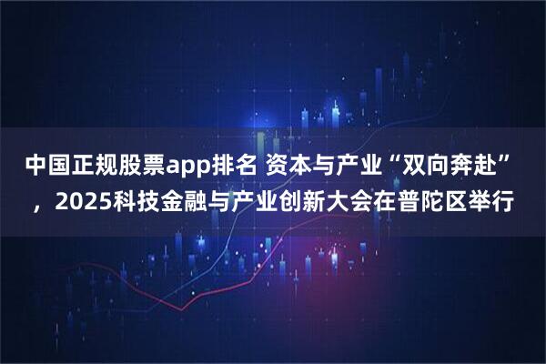 中国正规股票app排名 资本与产业“双向奔赴” ，2025科技金融与产业创新大会在普陀区举行